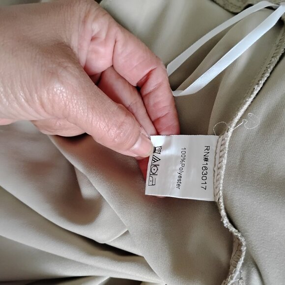 Princess Polly Women's Taupe Tan Archer Wide Leg Pleated Front Dress Pants - Picture 4 of 7